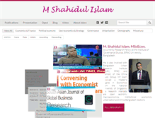 Tablet Screenshot of mshahidulislam.com